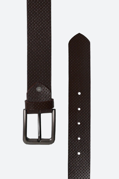 Brown Textured Belt