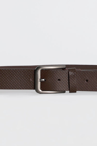 Brown Textured Belt