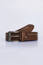 Brown Contrast Stitch Leather Belt