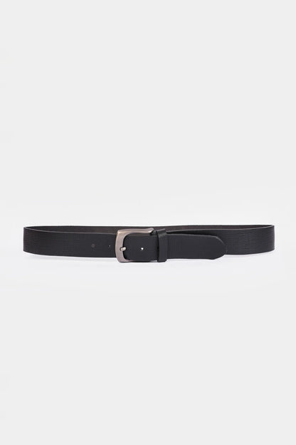 Textured Belt With Prong Buckle - Cougar Clothing