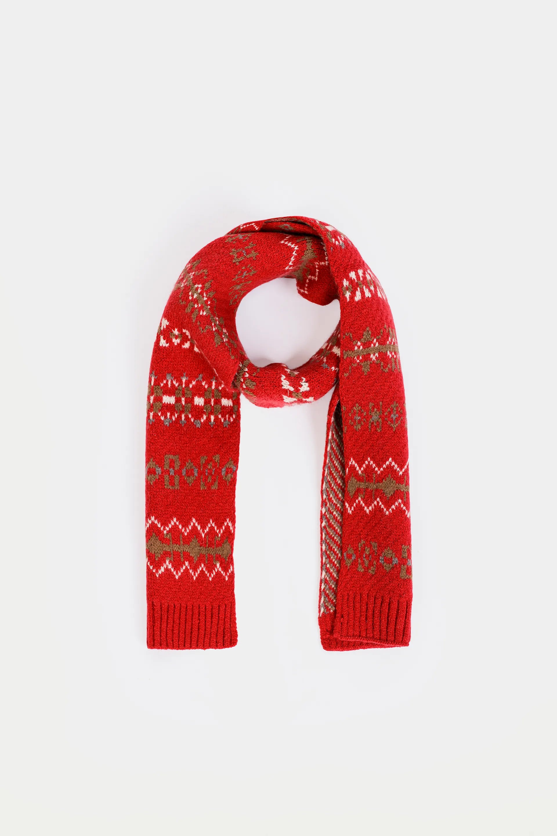 Jacquard Knit Muffler - Cougar Clothing