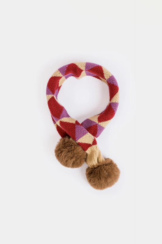 Diamond Pattern Cross Scarf - Cougar Clothing