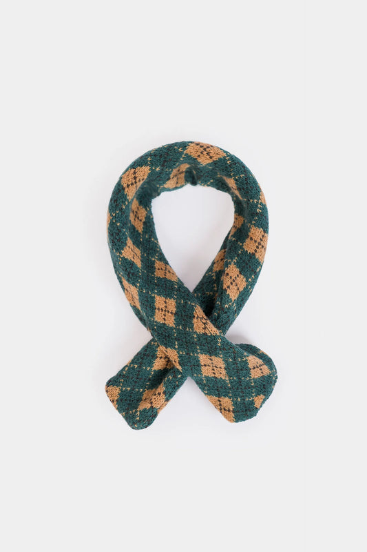 Checkered Cross Scarf - Cougar Clothing