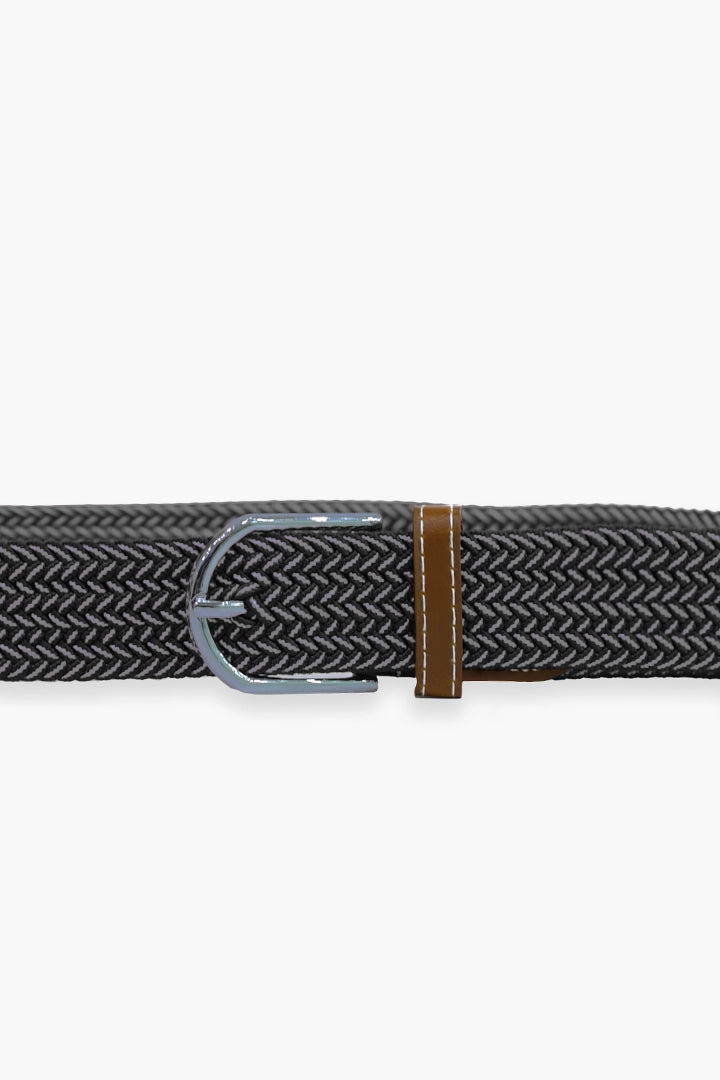 Grey Braided Belt