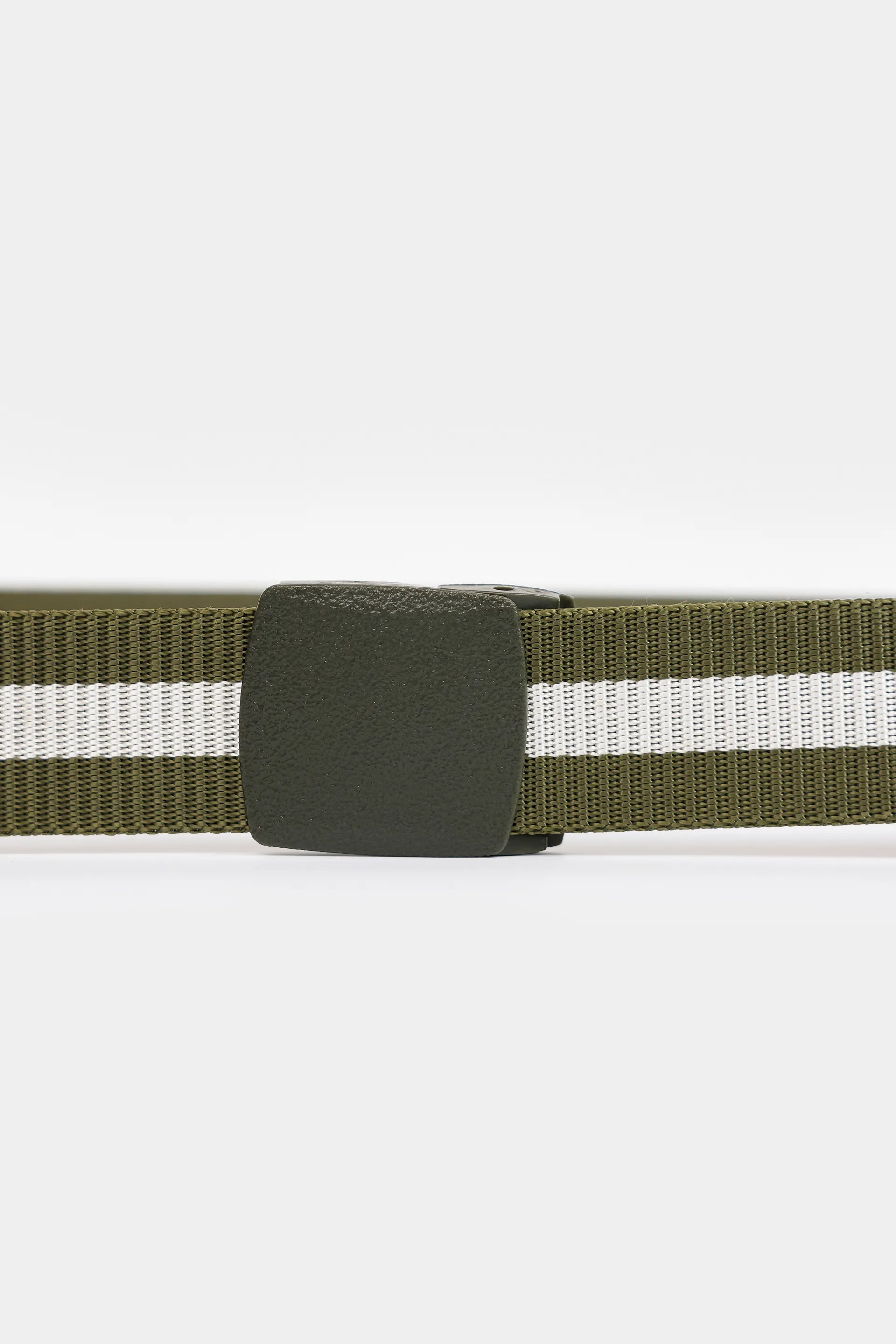 Contrast Striped Webbing Belt - Cougar Clothing