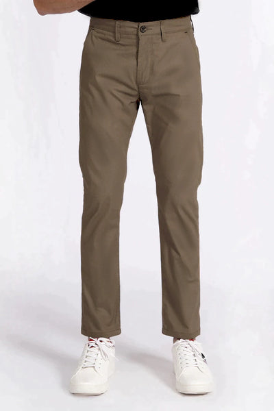 Dark Khaki Slim Fit Chino Pants