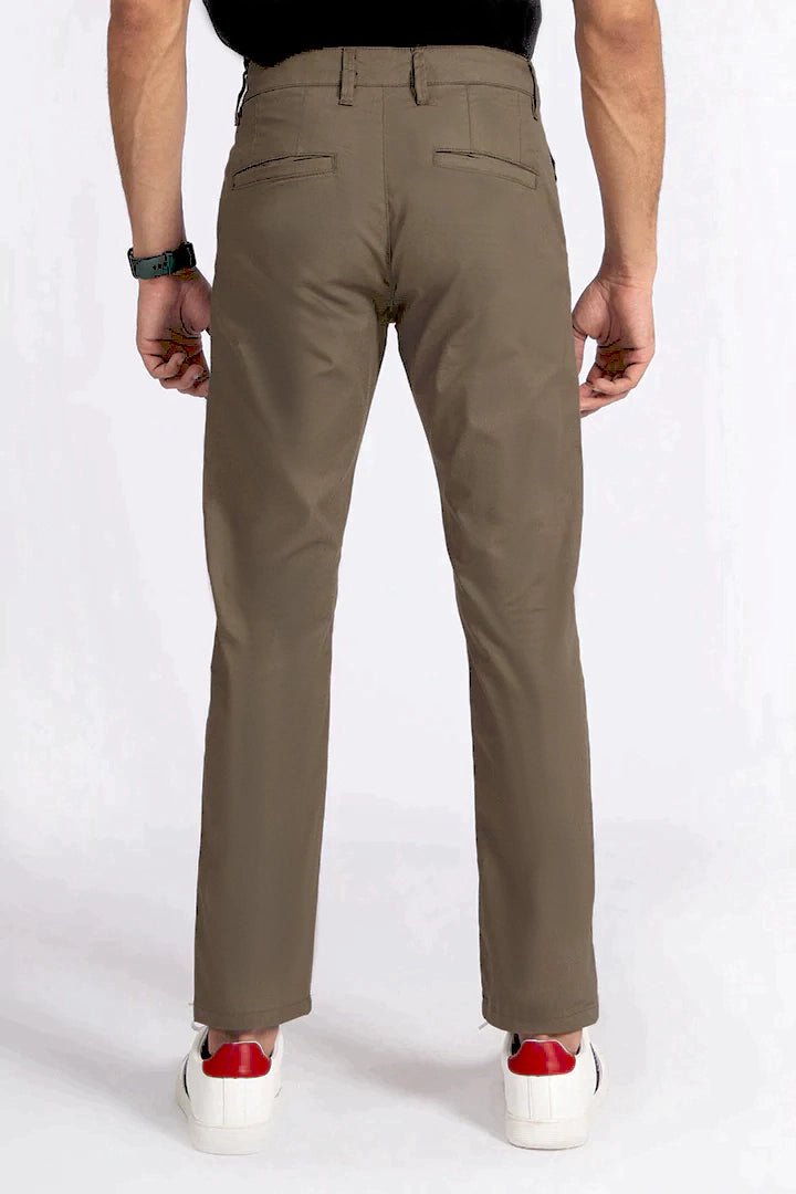 Dark Khaki Slim Fit Chino Pants