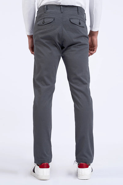 Grey Slim Fit Chino Pants