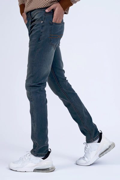 Skinny Fit Denim With Faded Effect
