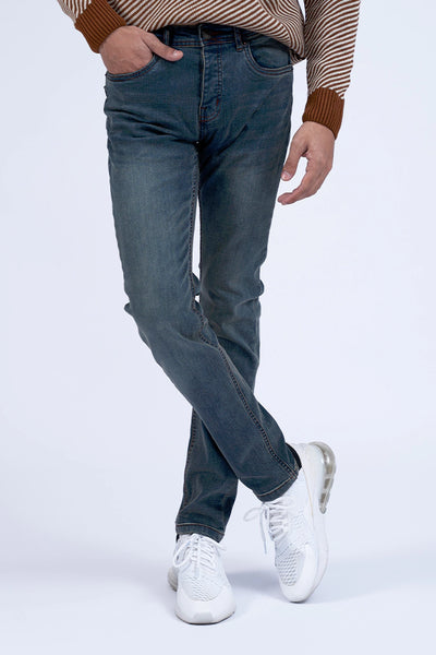 Skinny Fit Denim With Faded Effect