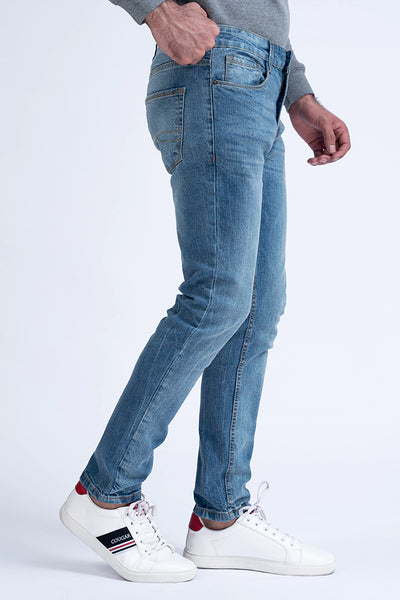 Blue Slim Fit Comfort Stretch Denim