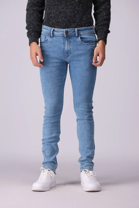 Skinny Fit Washed Jeans - Cougar Clothing