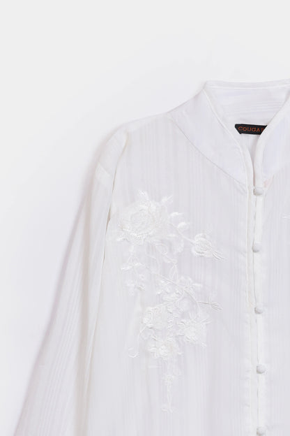 Georgette Embroidered Blouse - Cougar Clothing