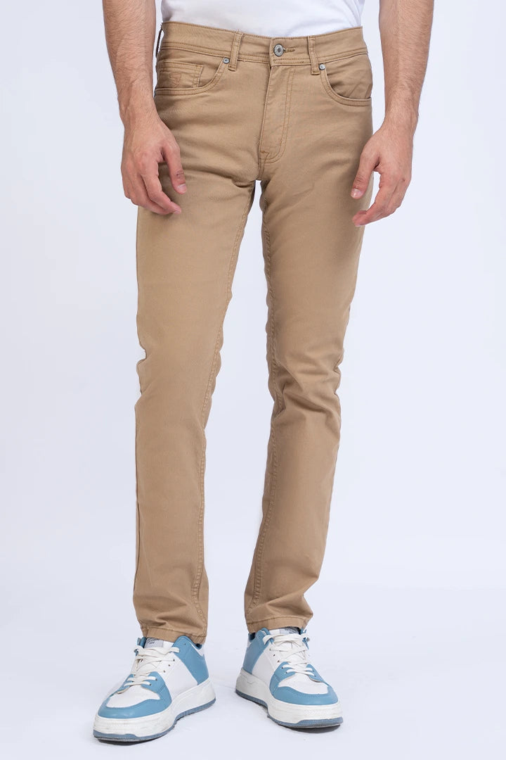 Slim fit khaki joggers best sale