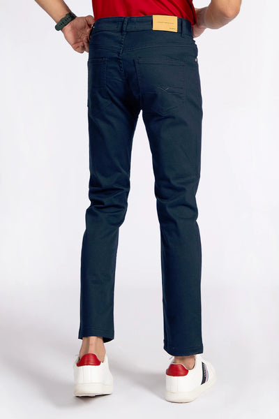 Navy Five Pocket Slim Fit Pants