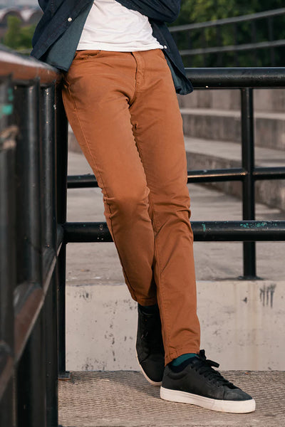 Caramel Slim Fit 5 Pocket Pants