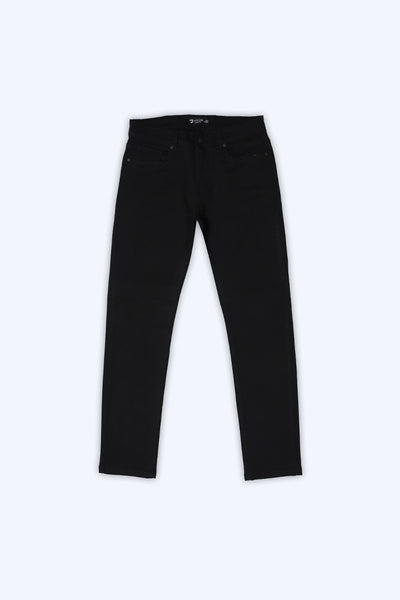 Black 5 Pockets Slim Fit Pants