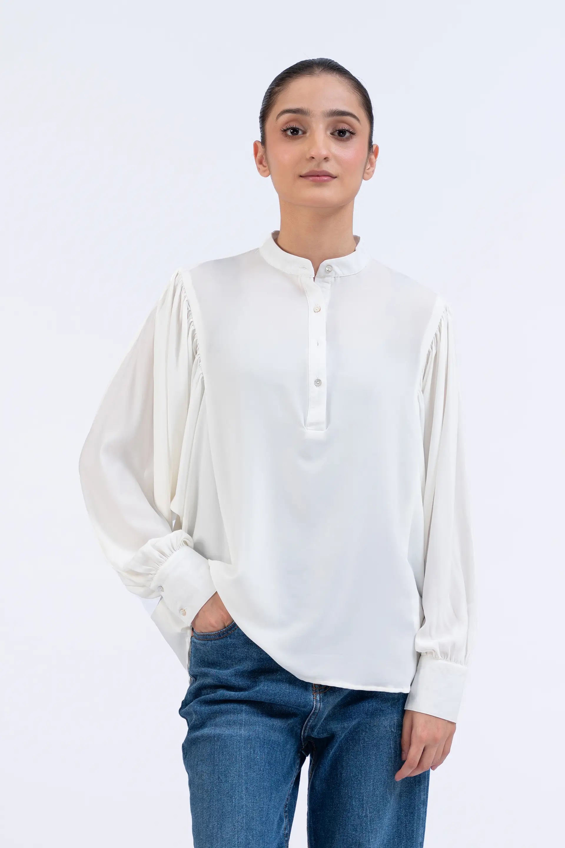 Baggy sleeves shirt sales