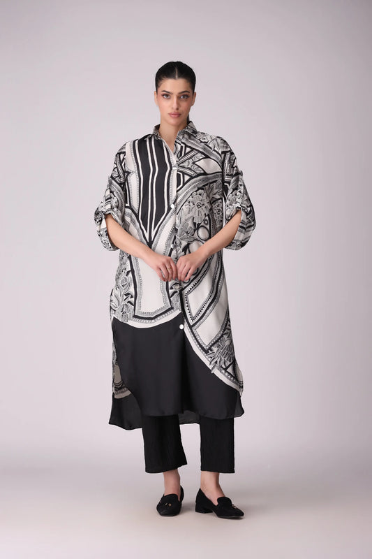 Printed Silk Tunic - Cougar Clothing