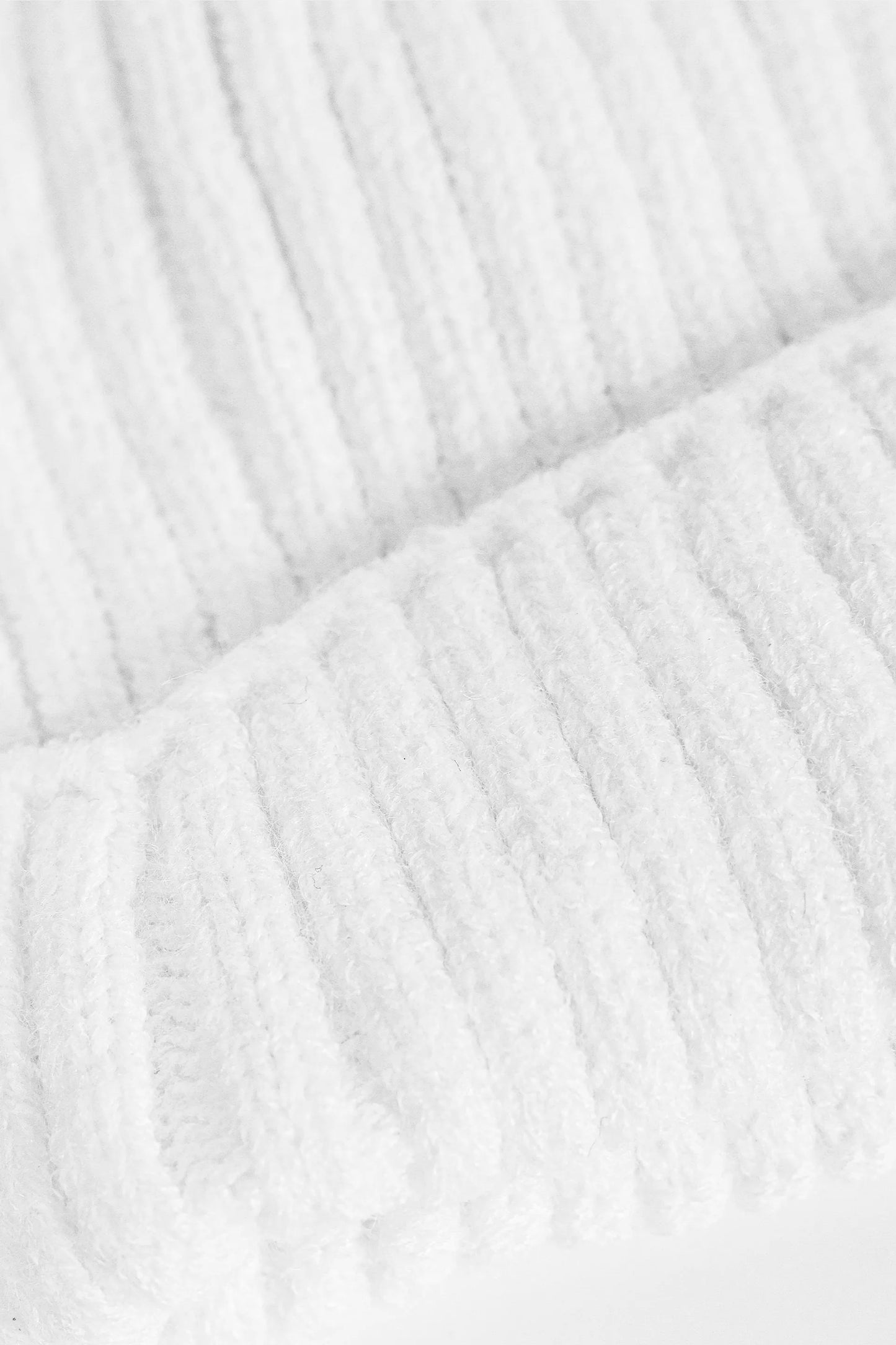 Pom-Pom Ribbed Knit Beanie - Cougar Clothing