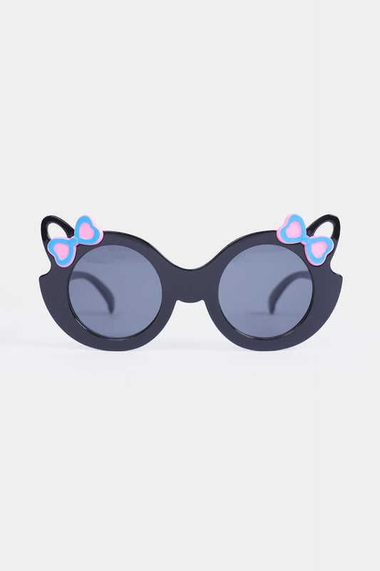 Cat-Eye Sunglasses With Bow Corners - Cougar Clothing