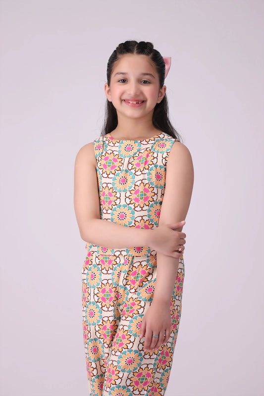 Sleeveless Printed Top - Cougar Clothing