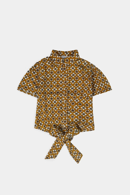 Knot Front Shirt - Cougar Clothing