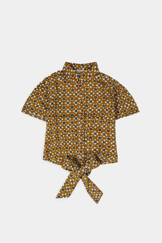 Knot Front Shirt - Cougar Clothing