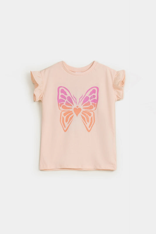 Butterfly Printed T-Shirt - Cougar Clothing
