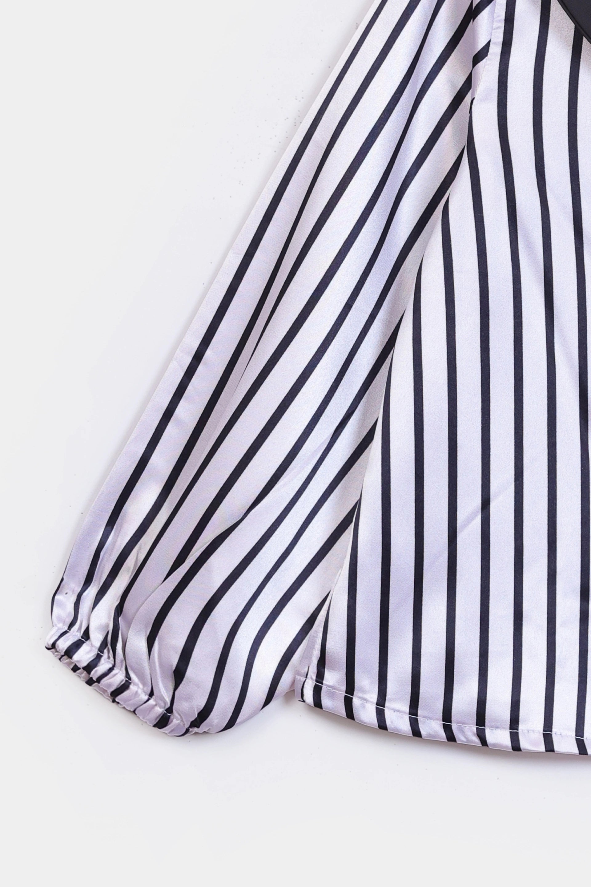 Bow Detailed Striped Top - Cougar Clothing