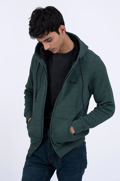 Teal Zip-Up Hoodie