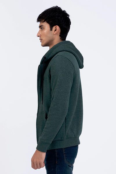 Teal Zip-Up Hoodie