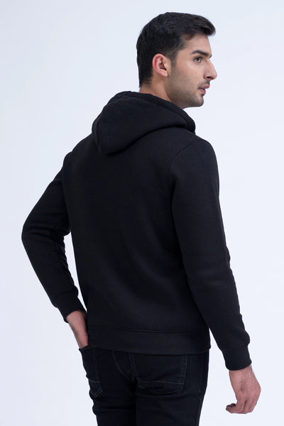 Black Zip-Up Hoodie