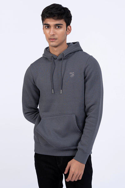 Dark Grey Pullover Hoodie