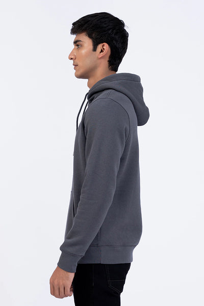 Dark Grey Pullover Hoodie