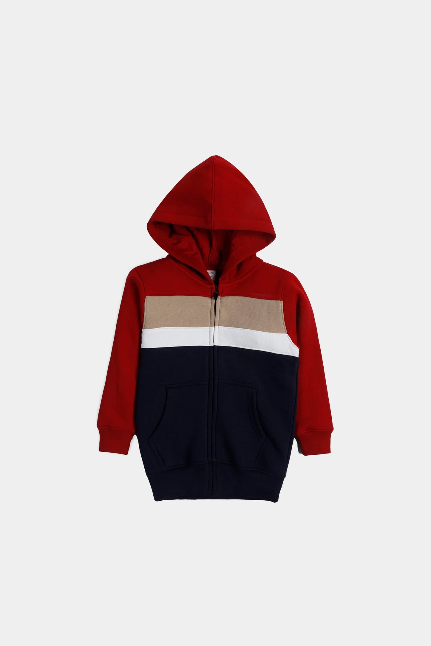 Color Block Zipper Hoodie - Cougar Clothing