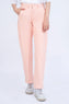 Peach High Rise Straight Fit Jeans