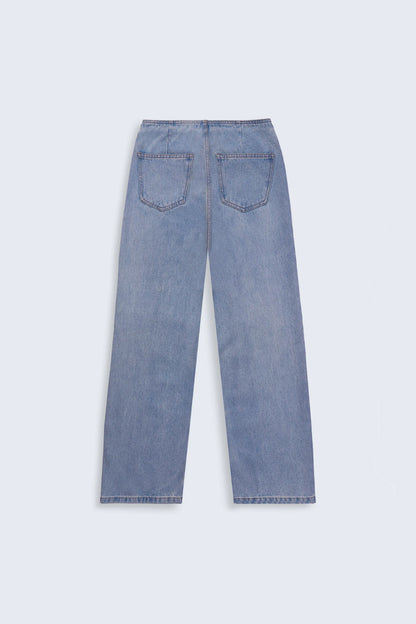 Wide Leg Fit Jeans Without Waistband - Cougar Clothing