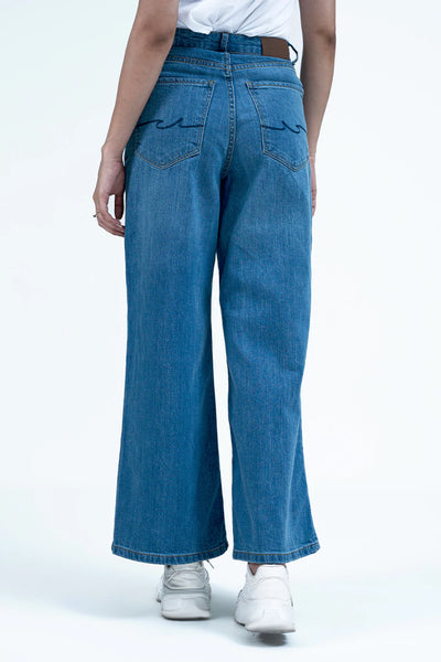 High Rise Wide Leg Fit Jeans
