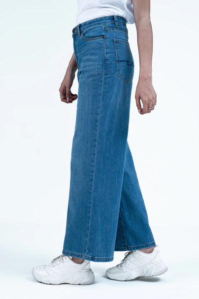 High Rise Wide Leg Fit Jeans