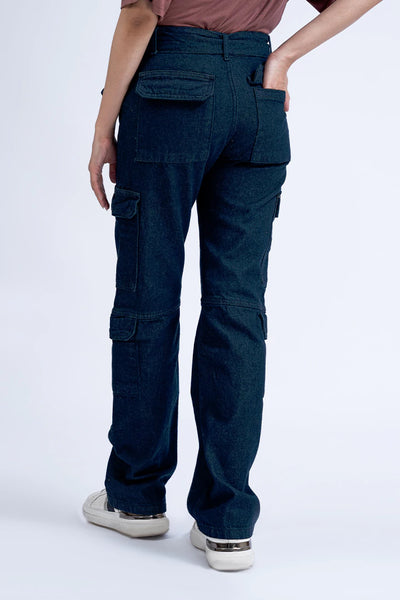 Navy Straight Fit Jeans