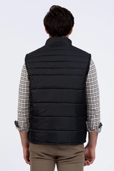 Sleeveless Stand Collar Jacket