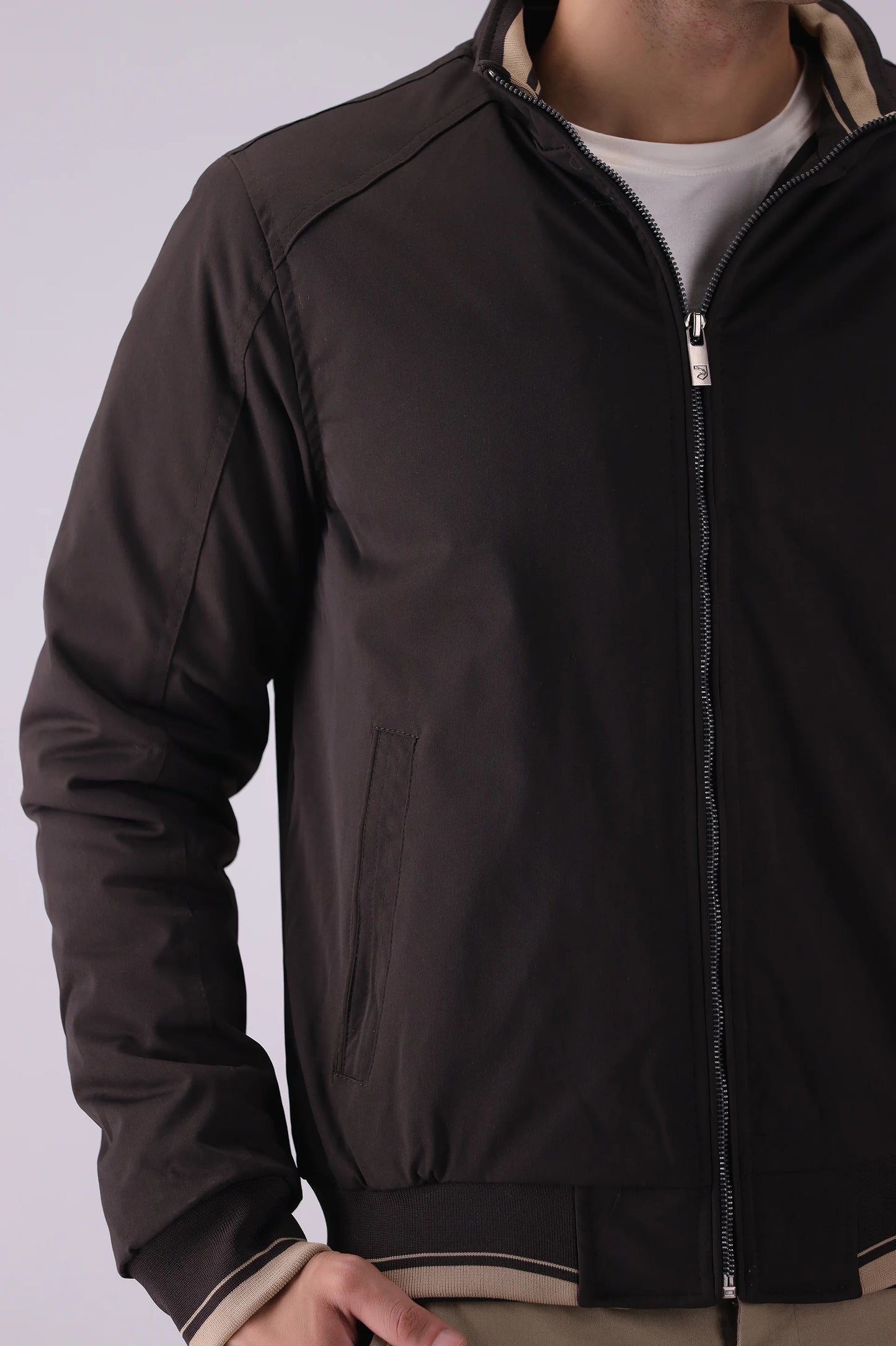 Contrast Trimmed Jacket - Cougar Clothing