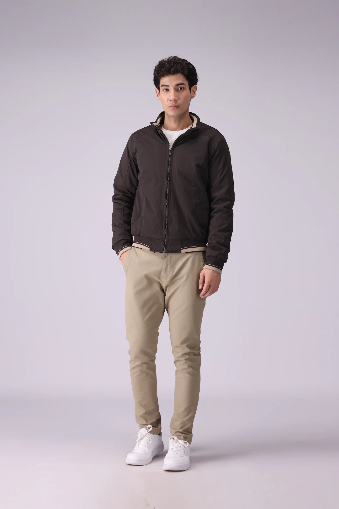 Contrast Trimmed Jacket - Cougar Clothing