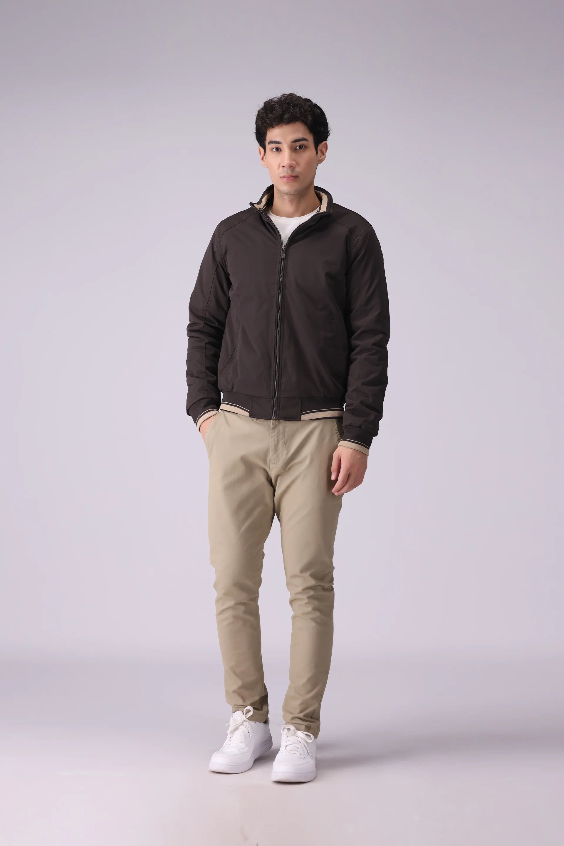 Contrast Trimmed Jacket - Cougar Clothing