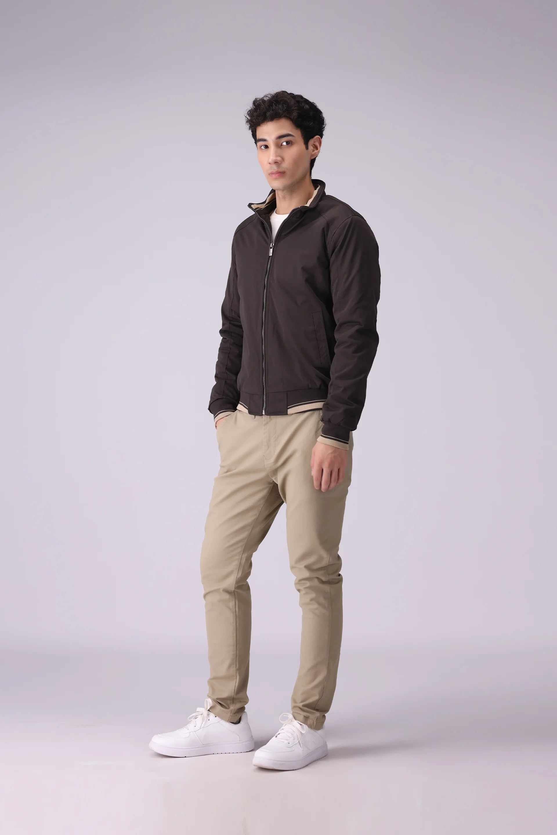 Contrast Trimmed Jacket - Cougar Clothing