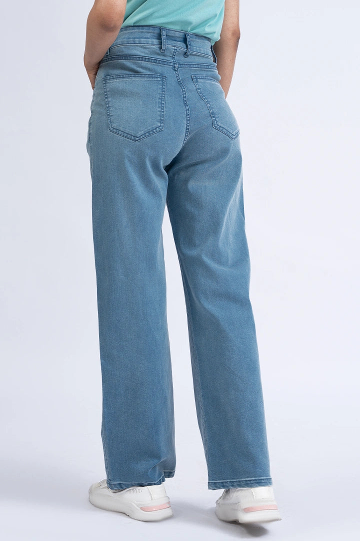 Straight Wide Leg Fit Jeans