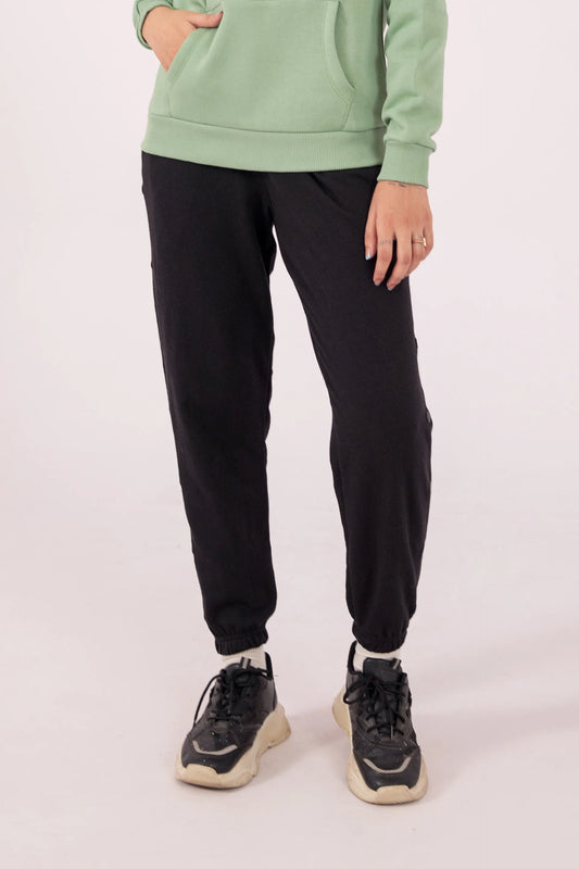 Terry Jogger Pants With Side Buttons - Cougar Clothing