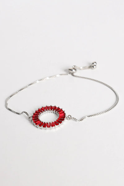 Single Loop Silver Bracelet