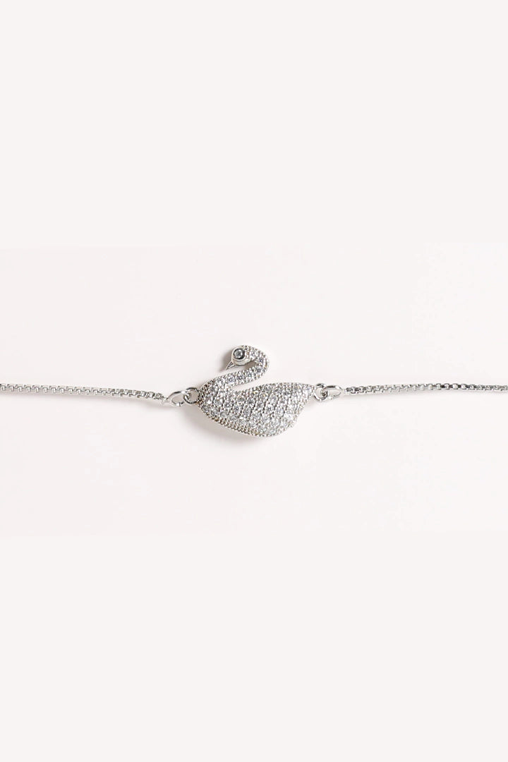 Silver Swan Bracelet